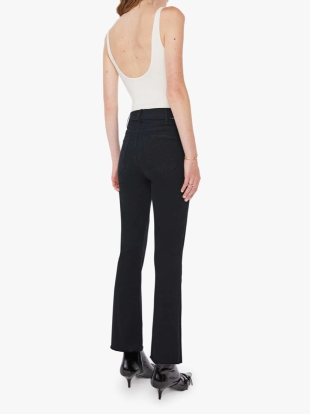MOTHER THE HUSTLER ANKLE FRAY NOT GUILTY JEANS